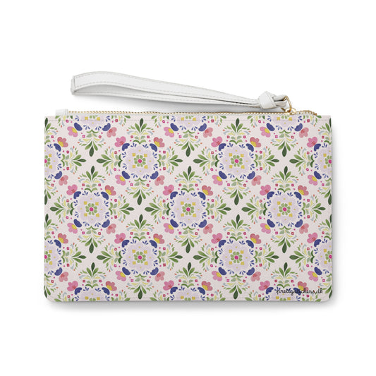 Floral Mosaic Clutch Bag