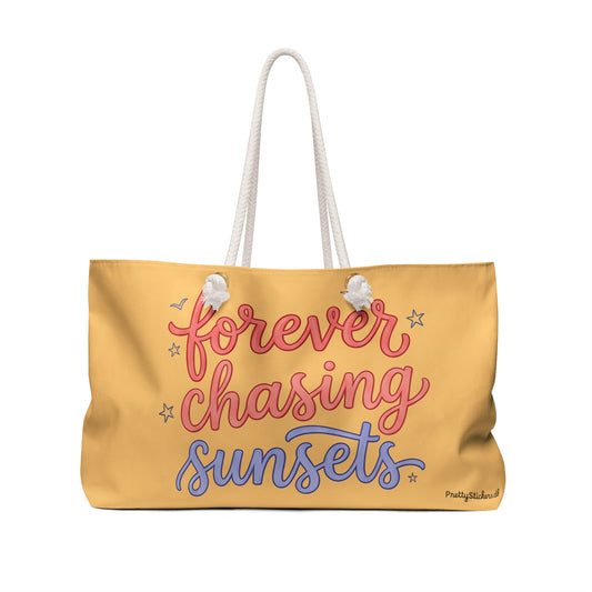 Forever Chasing Sunsets Tote Bag