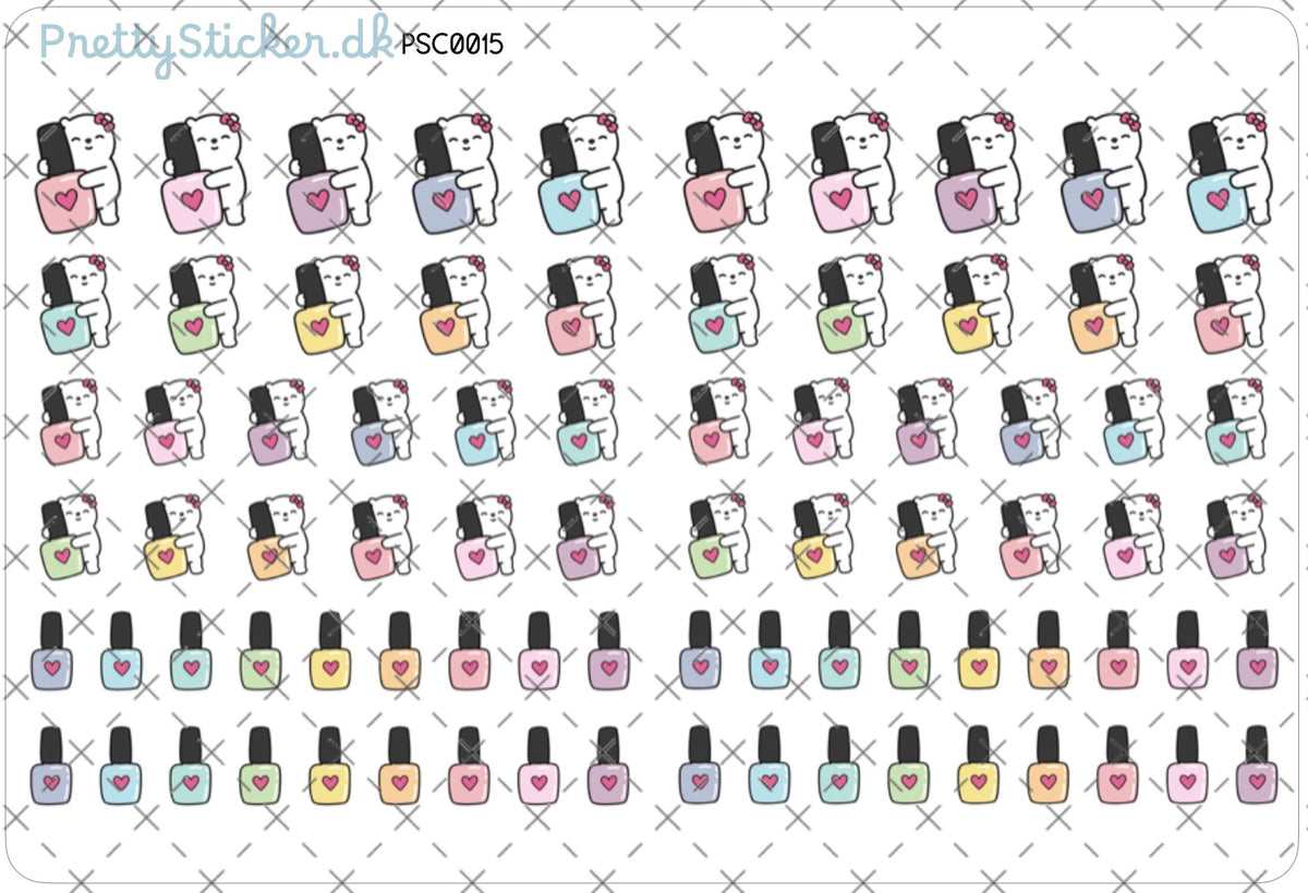 Bear nail polish