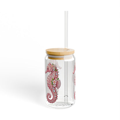 June Girl Pink  Glass Sipper