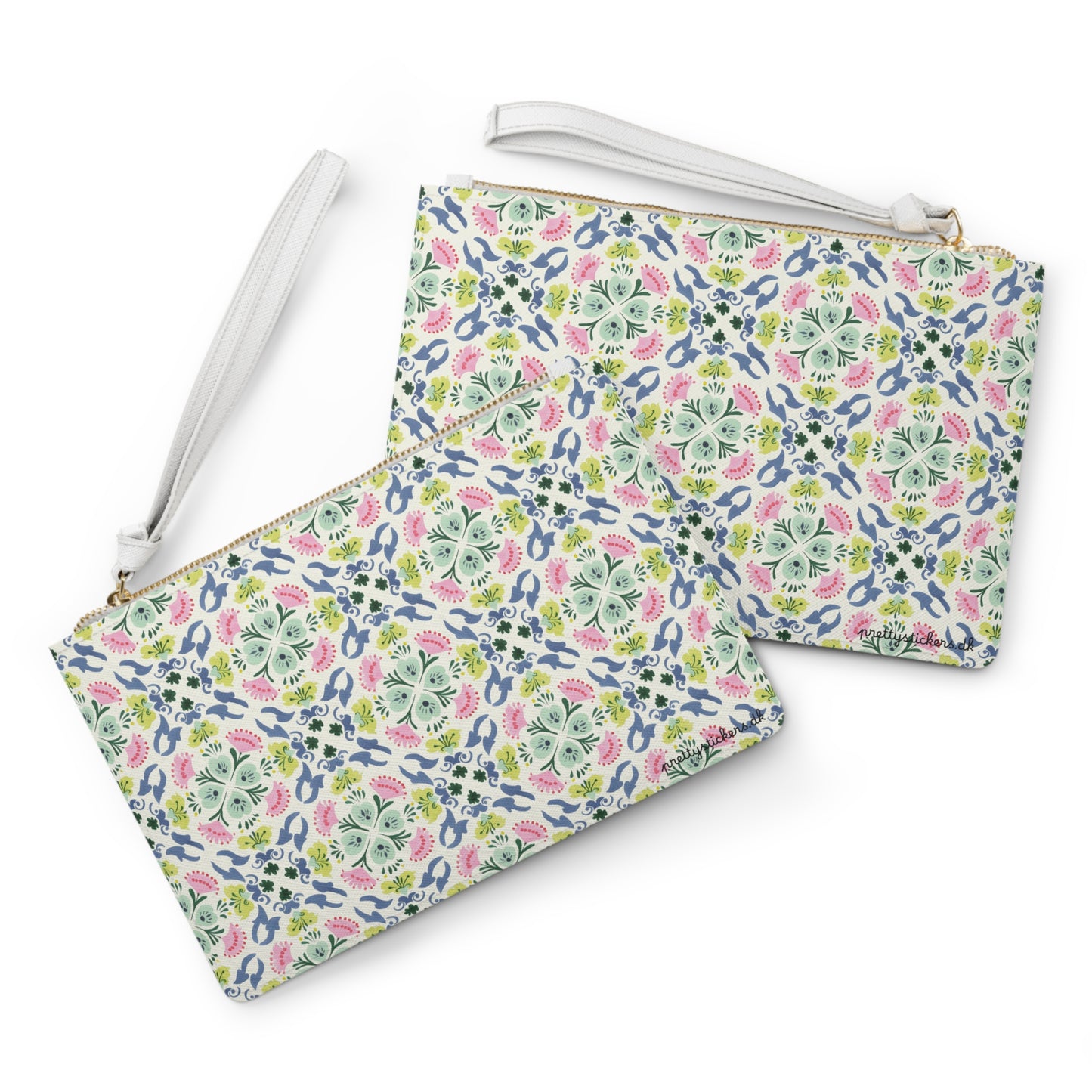 Floral Tile Clutch Bag