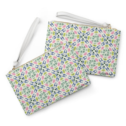 Floral Tile Clutch Bag
