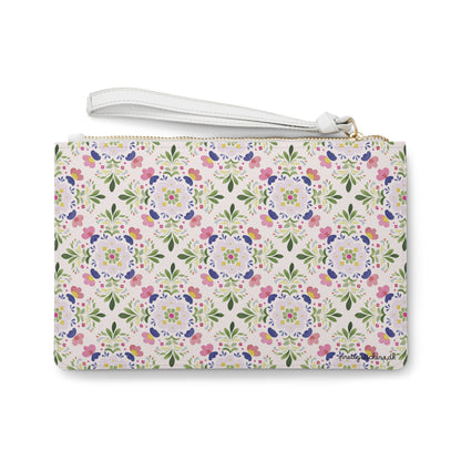Floral Mosaic Clutch Bag