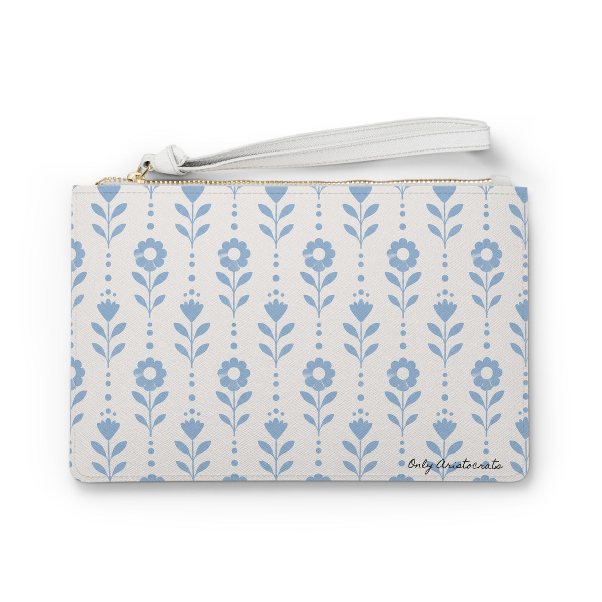 Blue Floral  Clutch Bag