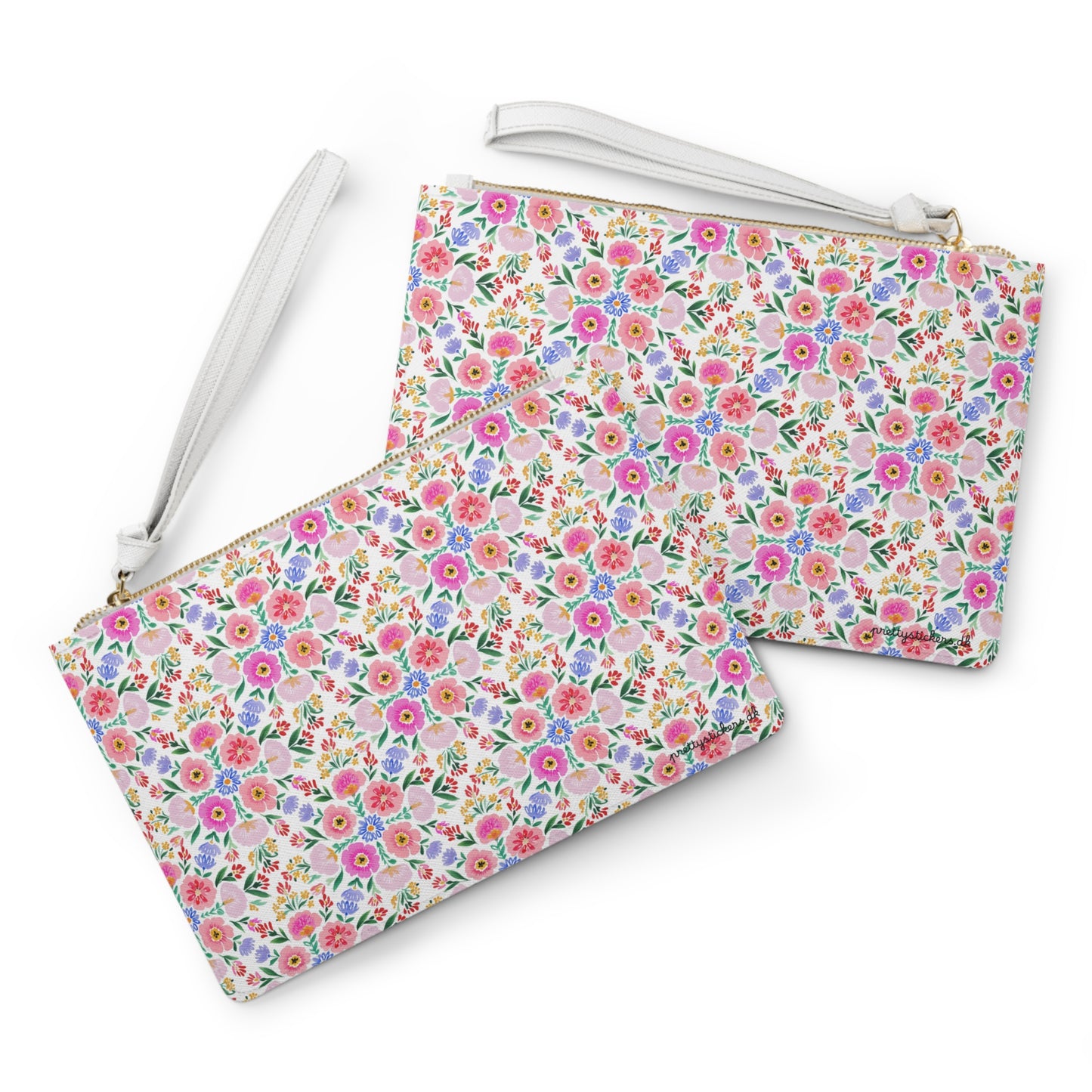 Floral Watercolor Clutch Bag