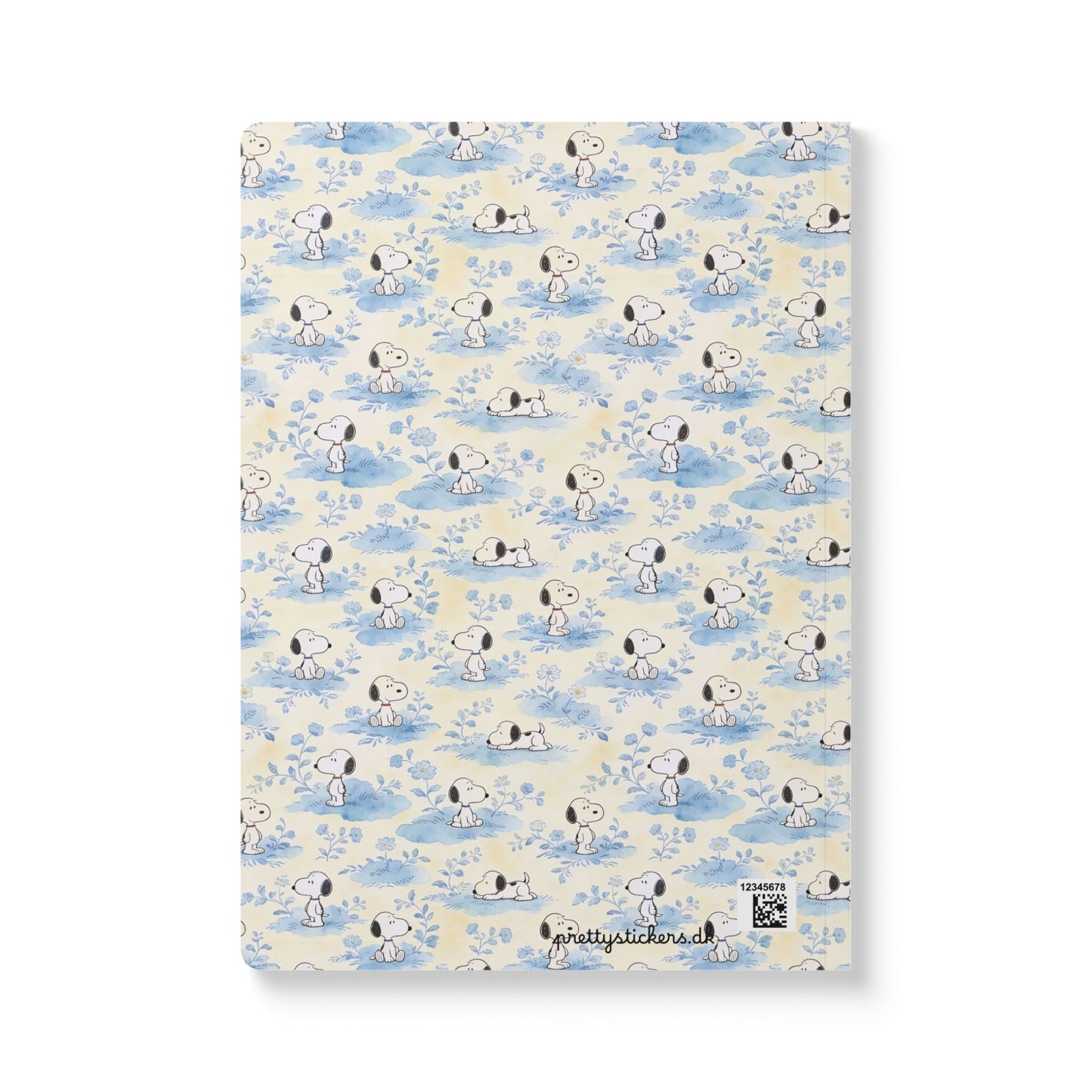 Snoopy Blue Floral Softcover Journal