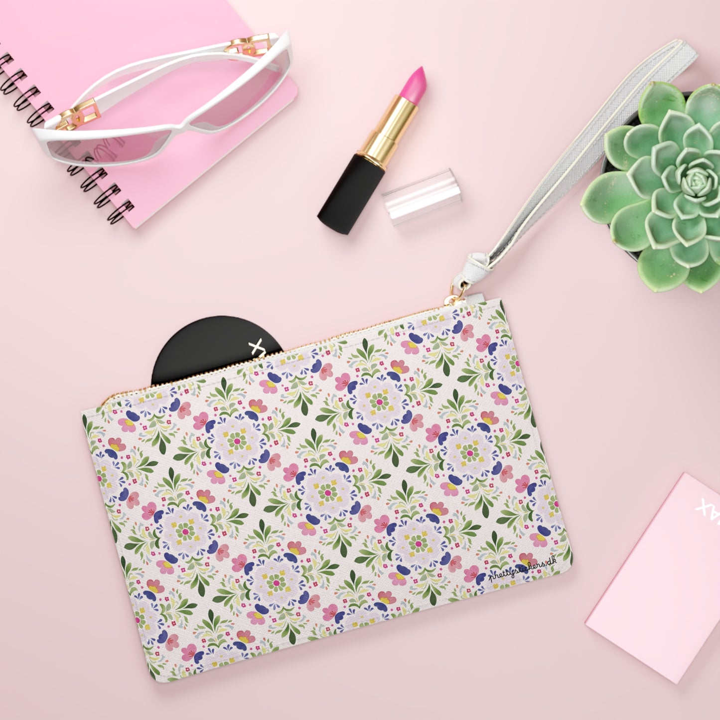 Floral Mosaic Clutch Bag