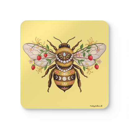 June Girl Bee  Cork Coasters — Set of 4