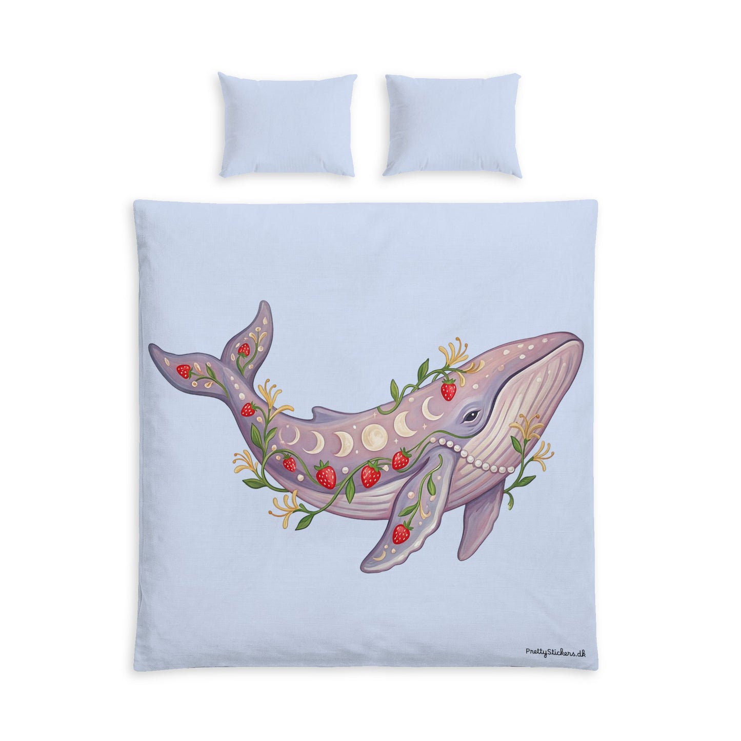 June Girl Whale Cotton Bed Set