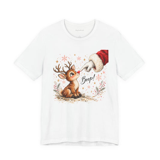 Christmas Reindeer “Beep!” T-Shirt