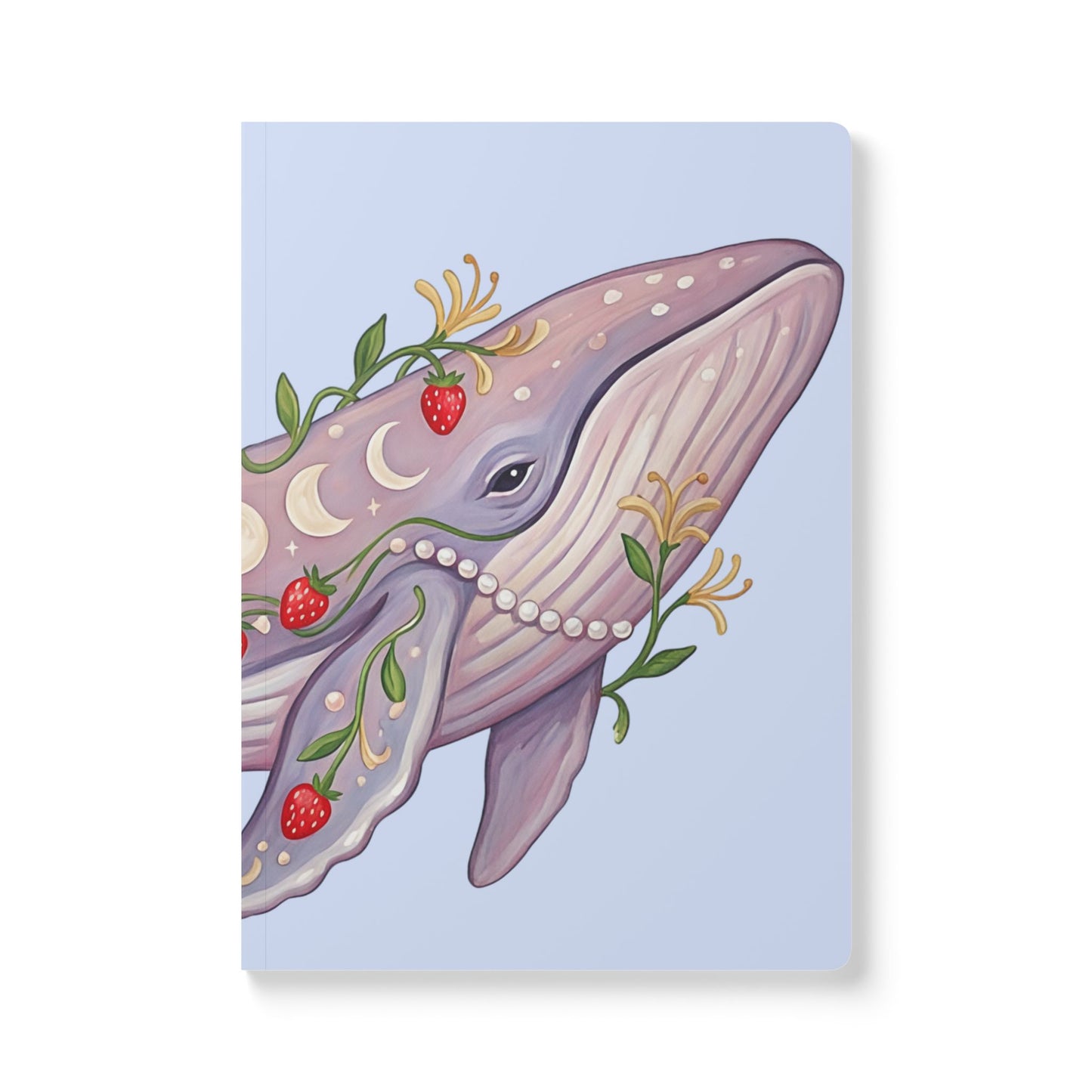June Girl  Whale Journal — Softcover Notebook