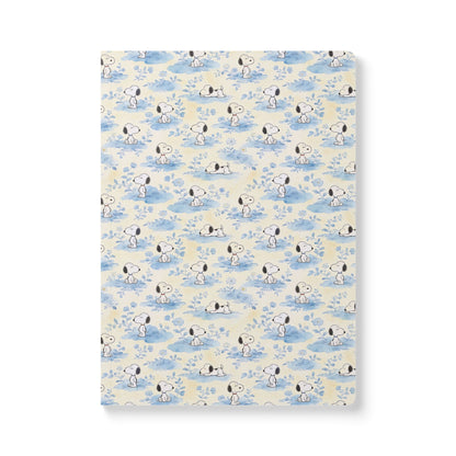Snoopy Blue Floral Softcover Journal