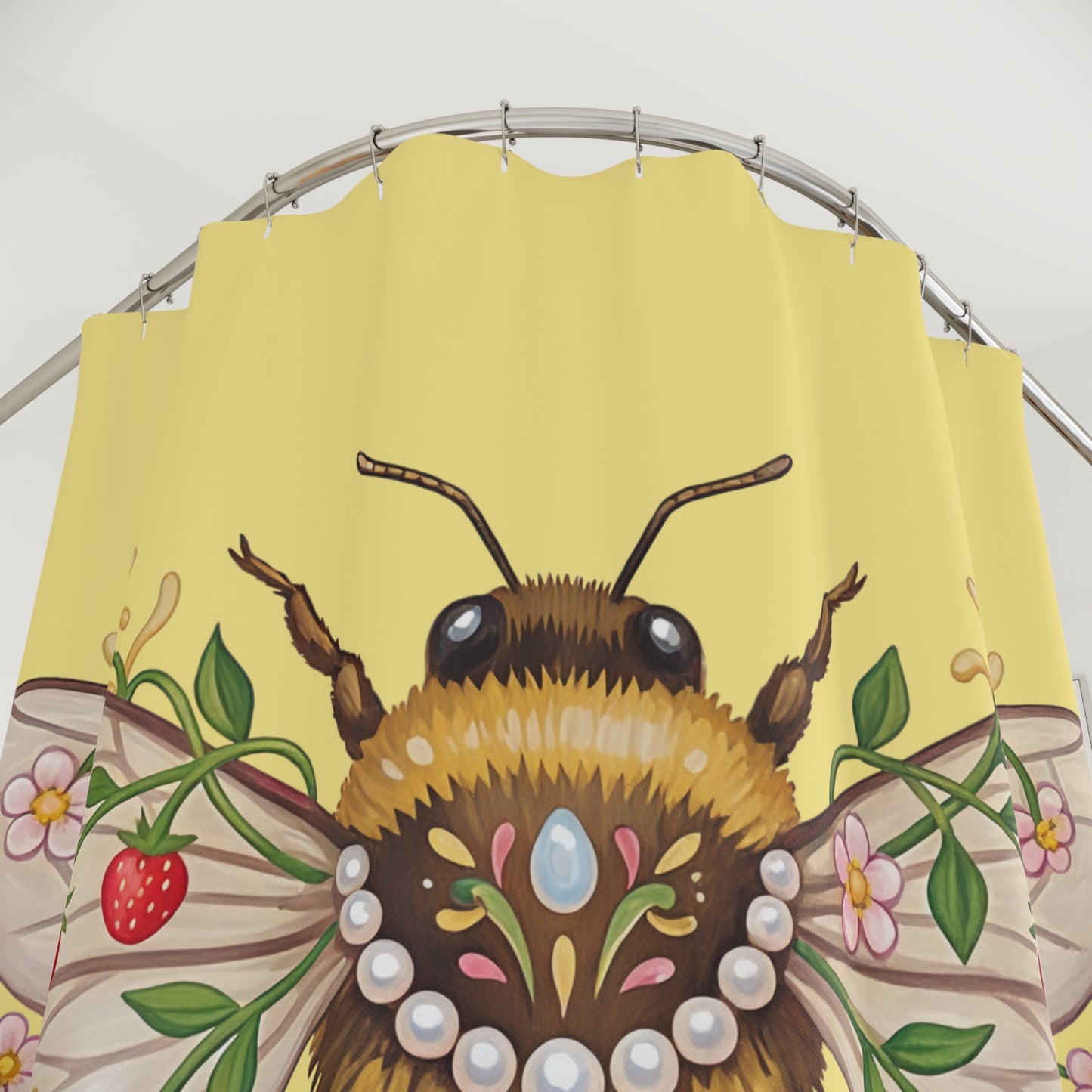 June Girl Bee Shower Curtain