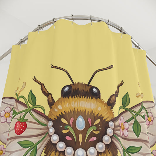 June Girl Bee Shower Curtain