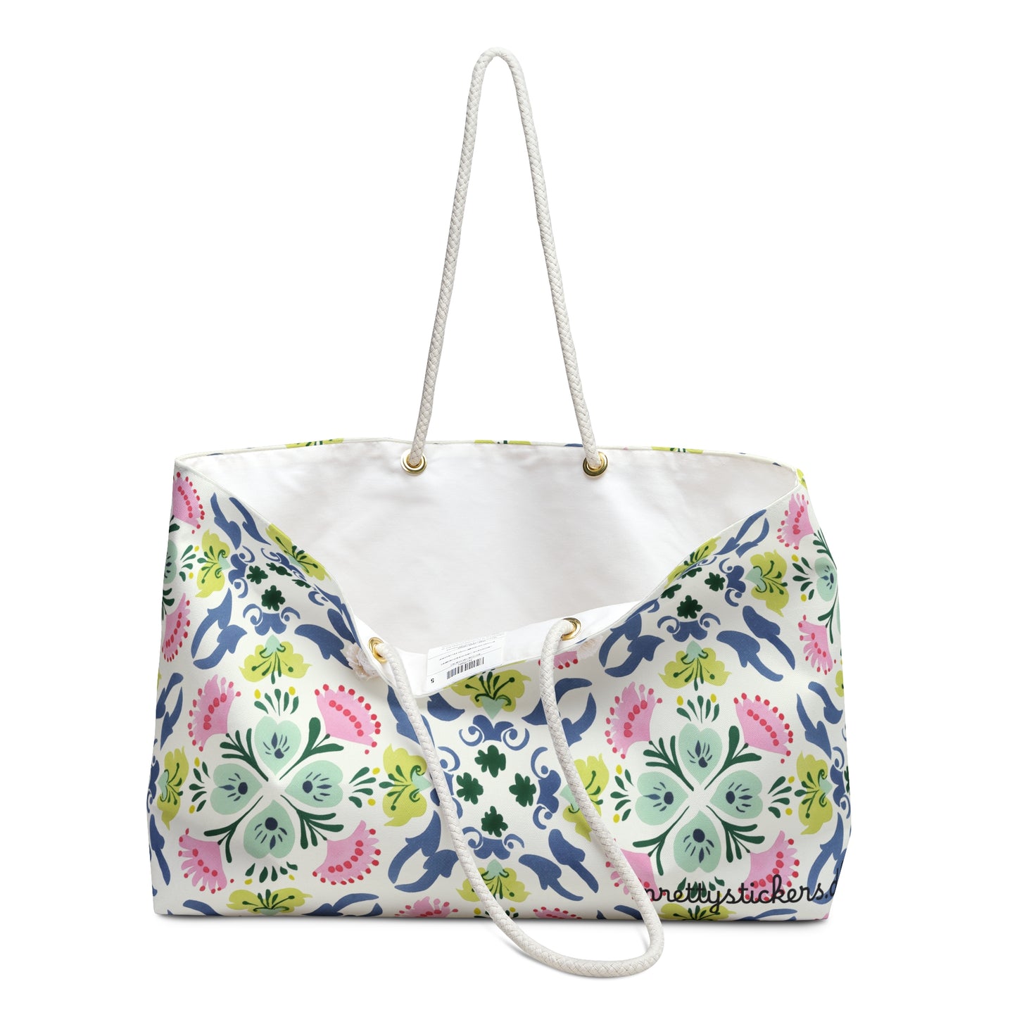 Floral TileTote Bag