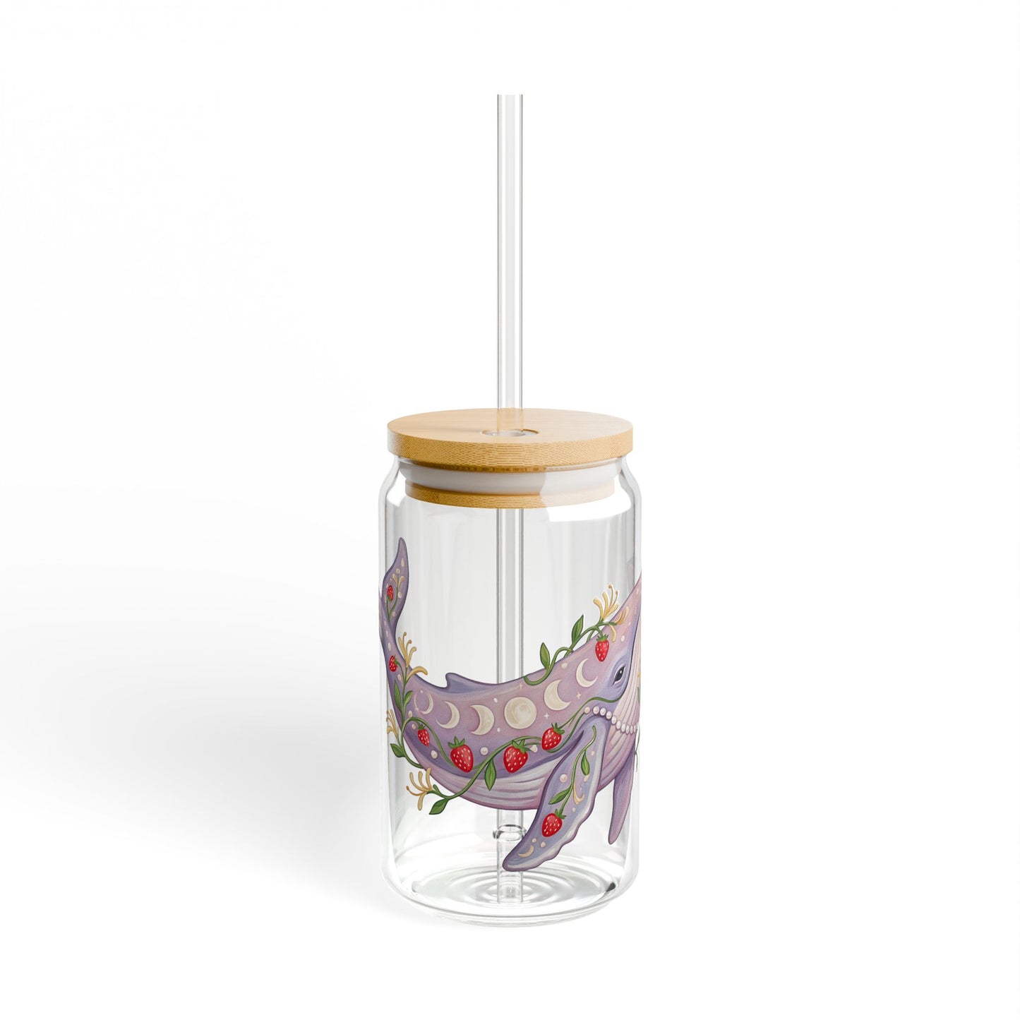 June Girl Whale Sipper Glass