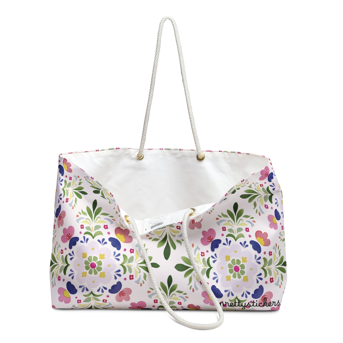 Floral Mosaic Weekender Tote  Bag