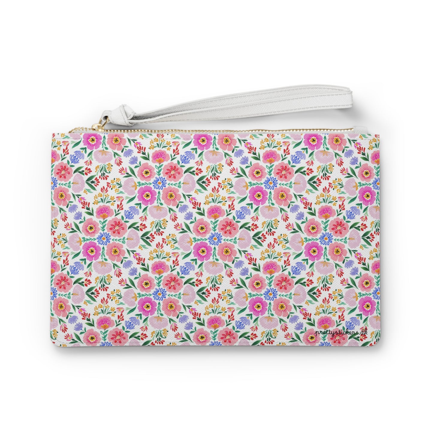 Floral Watercolor Clutch Bag