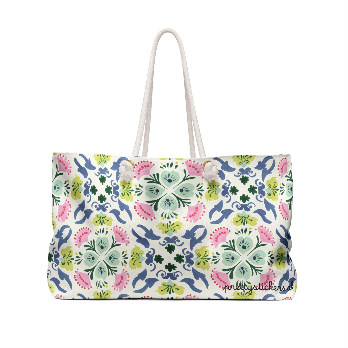 Floral TileTote Bag