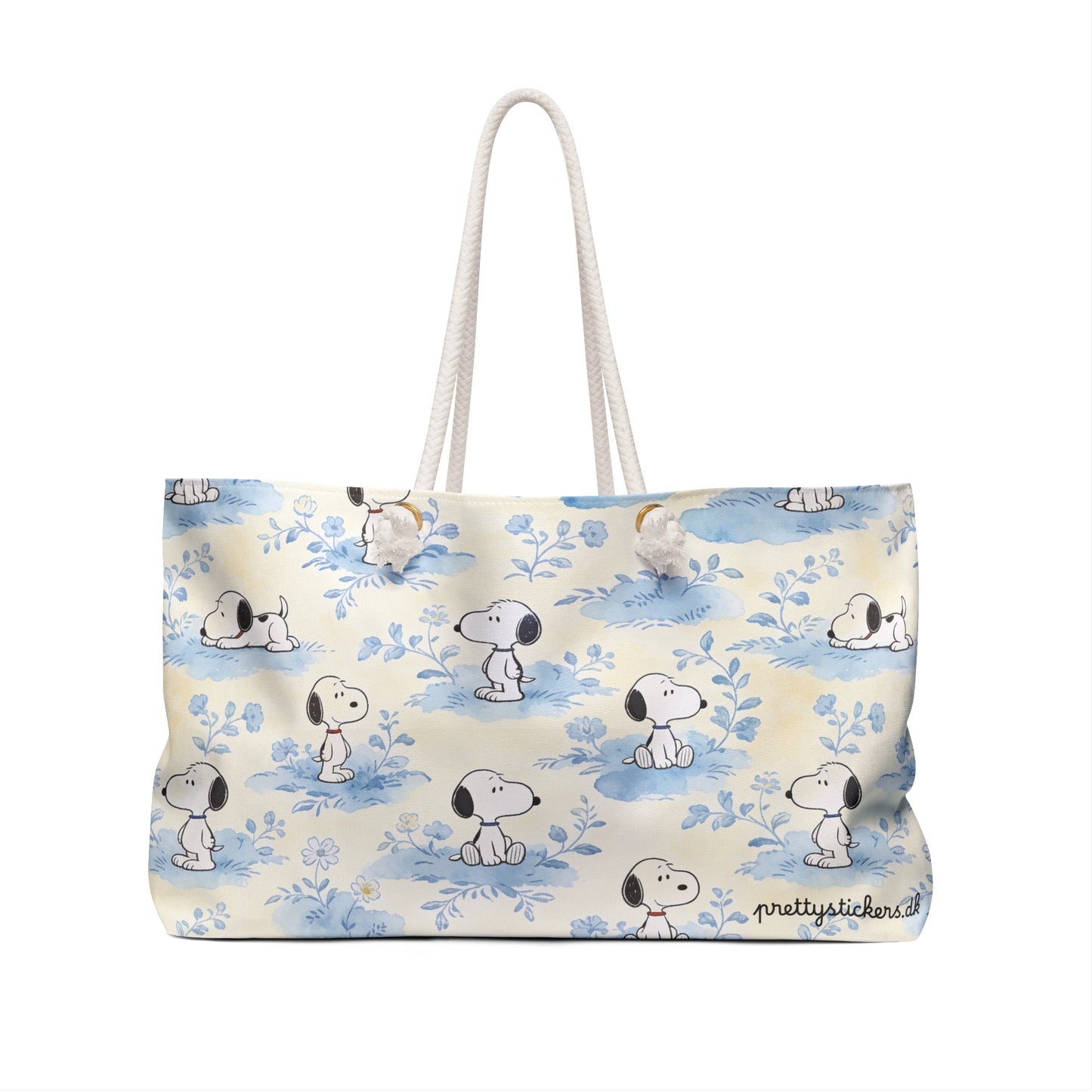 Snoopy Blue Rope Handle Tote