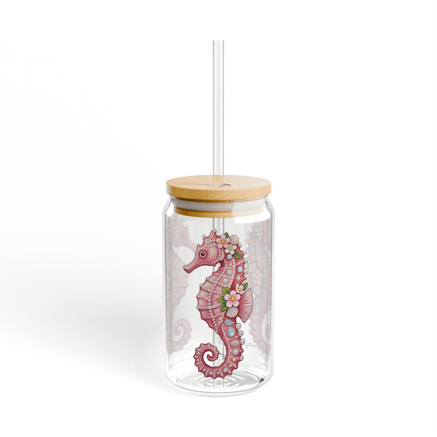 June Girl Pink  Glass Sipper