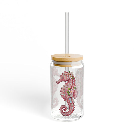 June Girl Pink  Glass Sipper