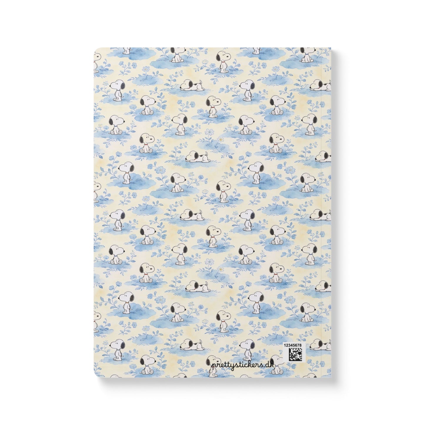 Snoopy Blue Floral Softcover Journal