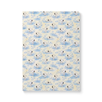 Snoopy Blue Floral Softcover Journal
