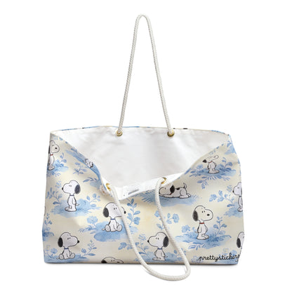 Snoopy Blue Rope Handle Tote