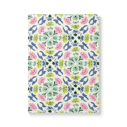 Floral Tile Softcover Journal