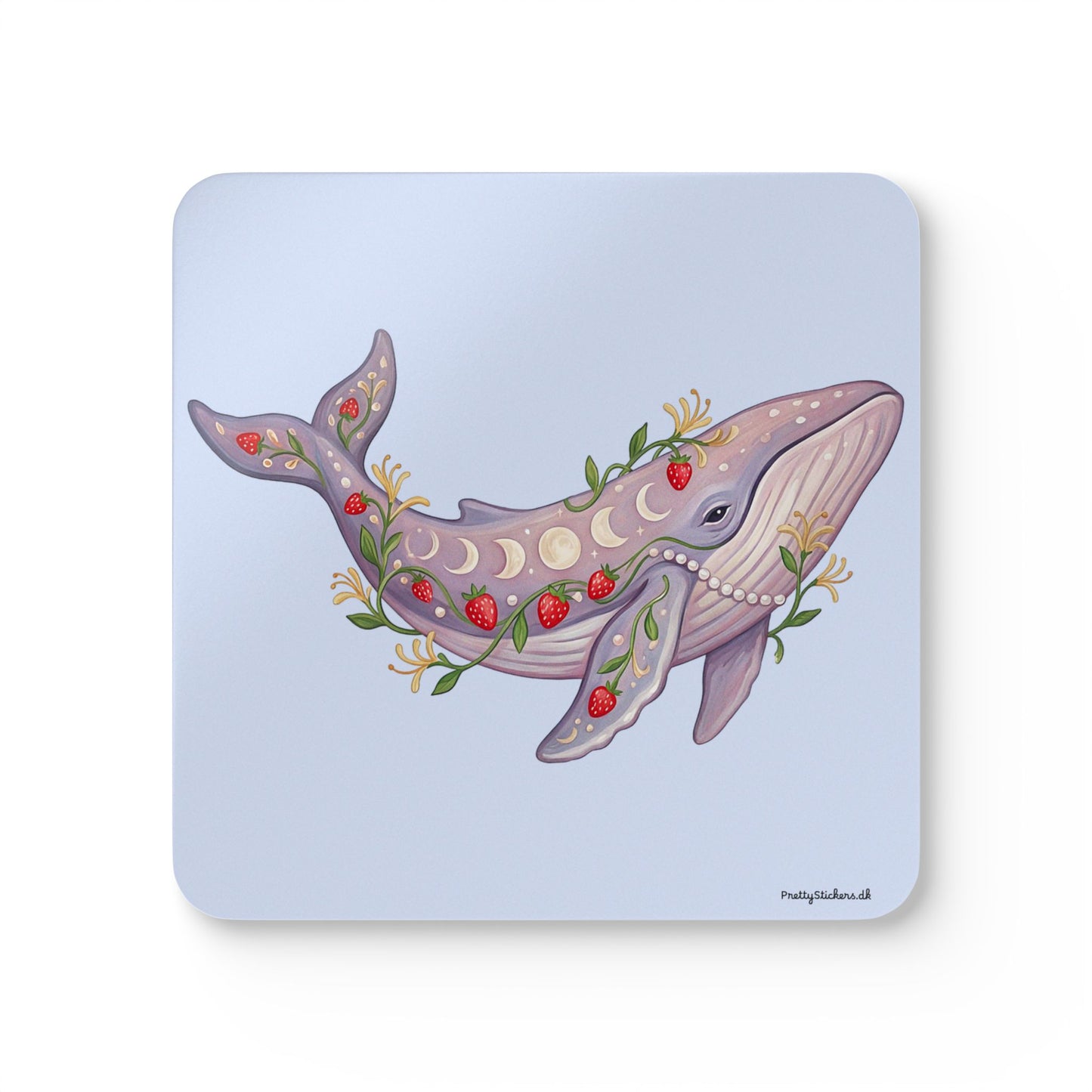 June Girl Whale Cork Coasters