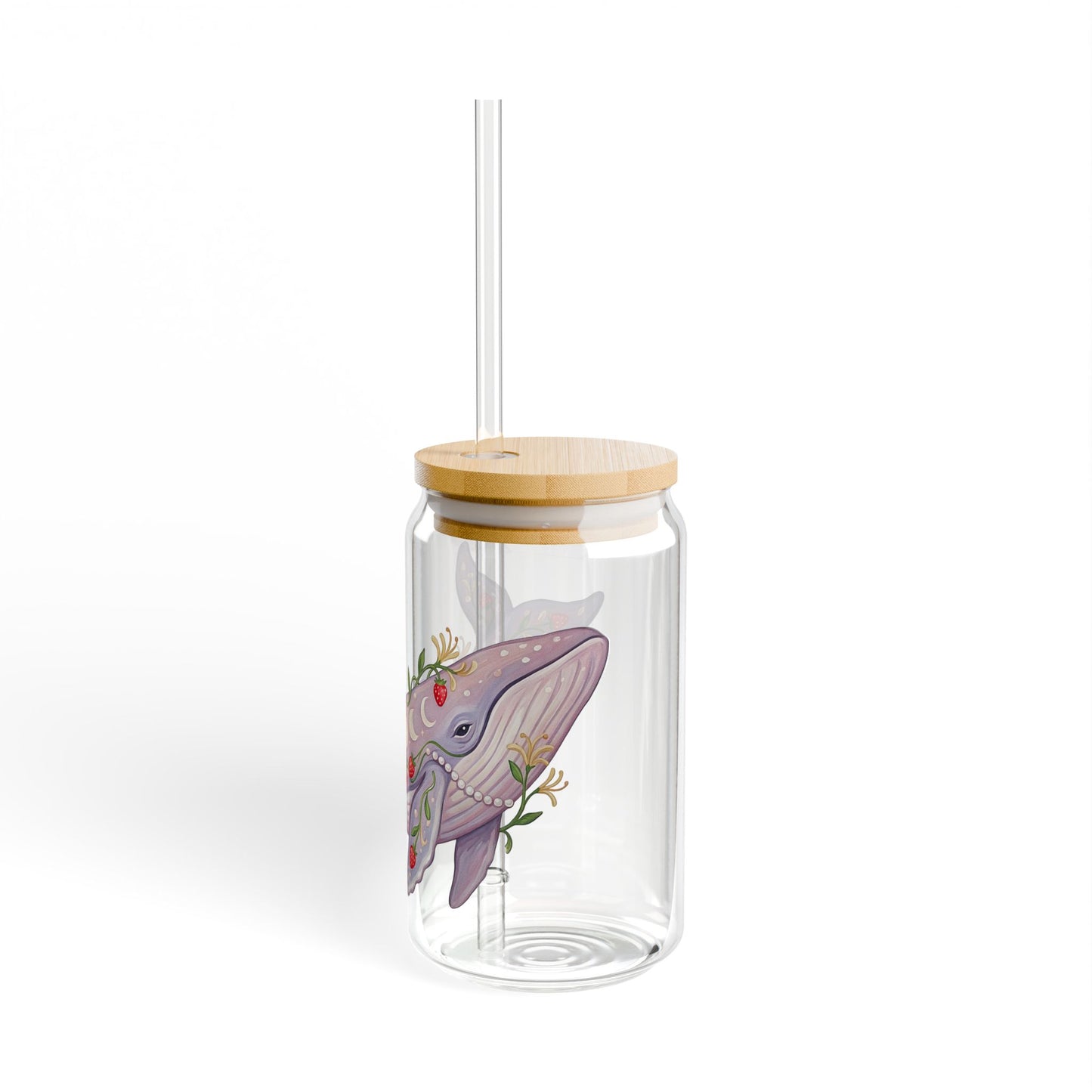June Girl Whale Sipper Glass