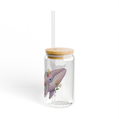 June Girl Whale Sipper Glass