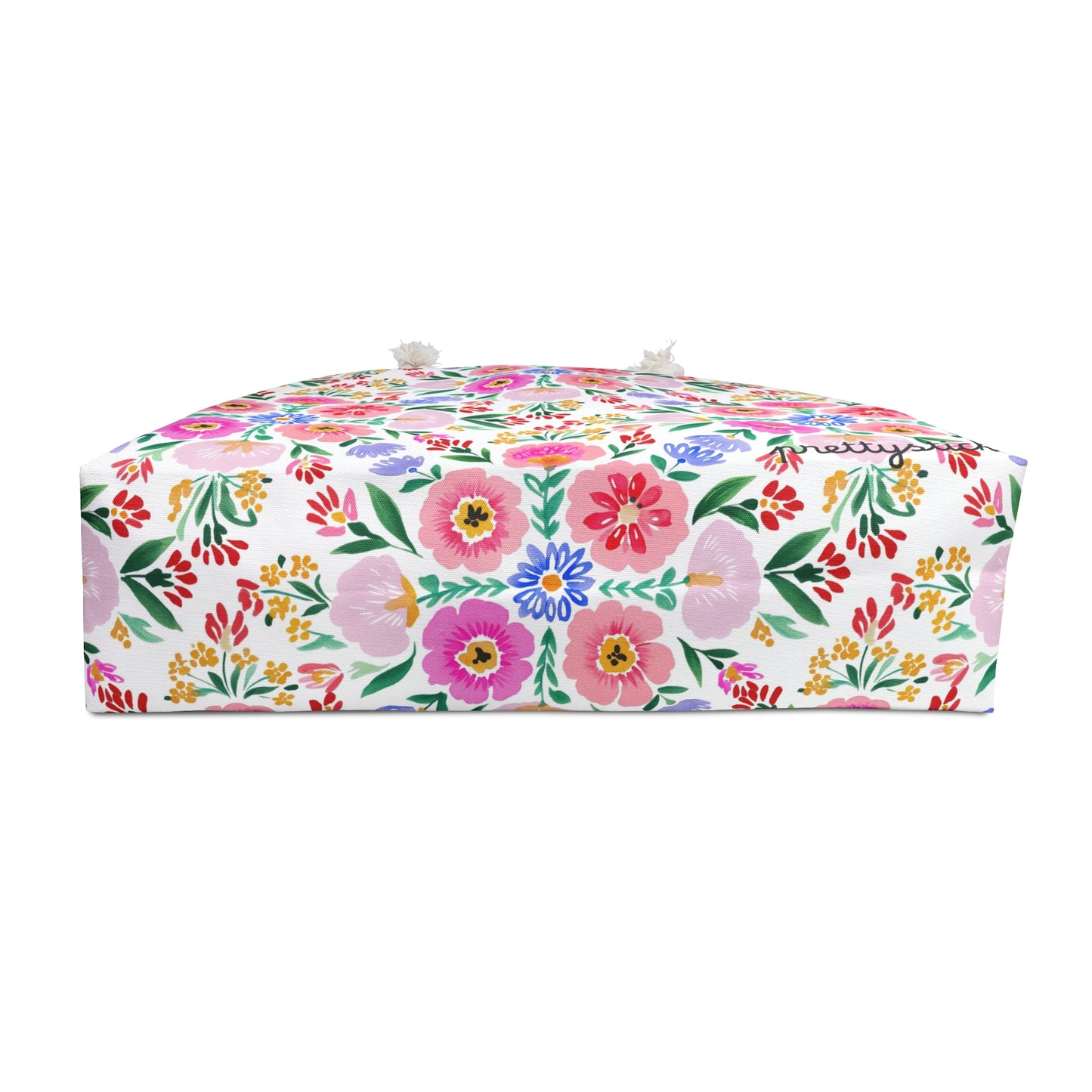 Floral Watercolor Weekender Bag