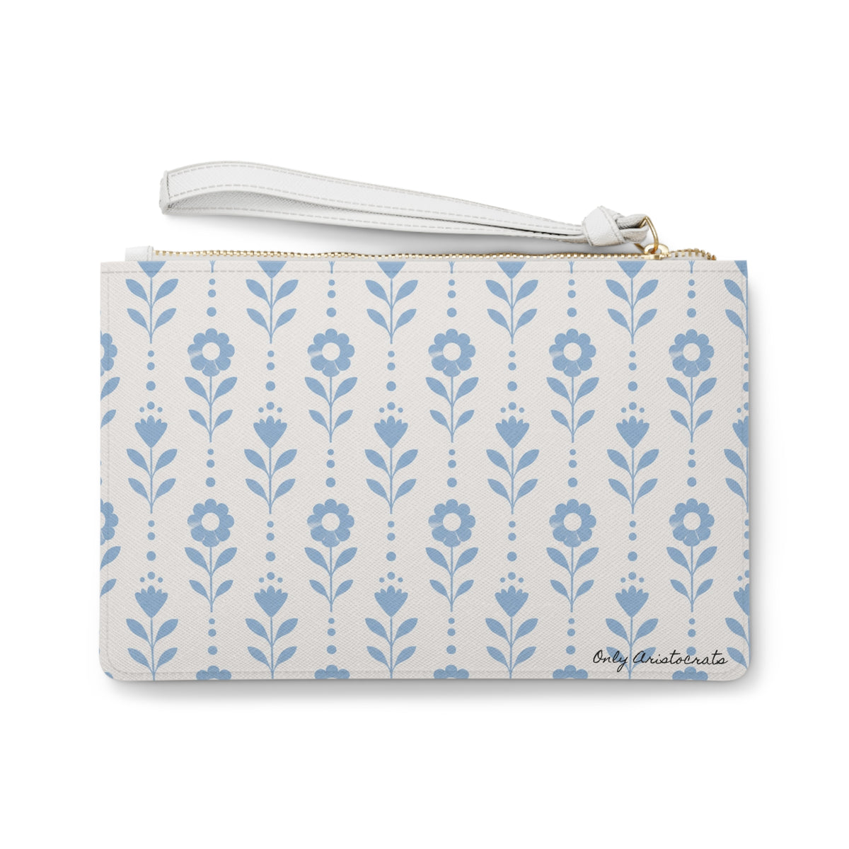 Blue Floral  Clutch Bag