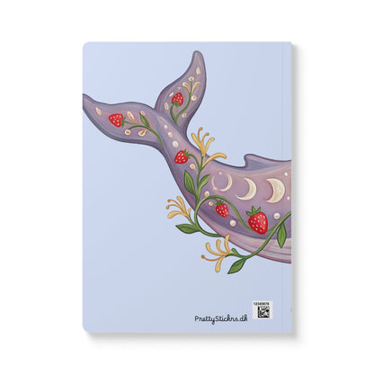 June Girl  Whale Journal — Softcover Notebook