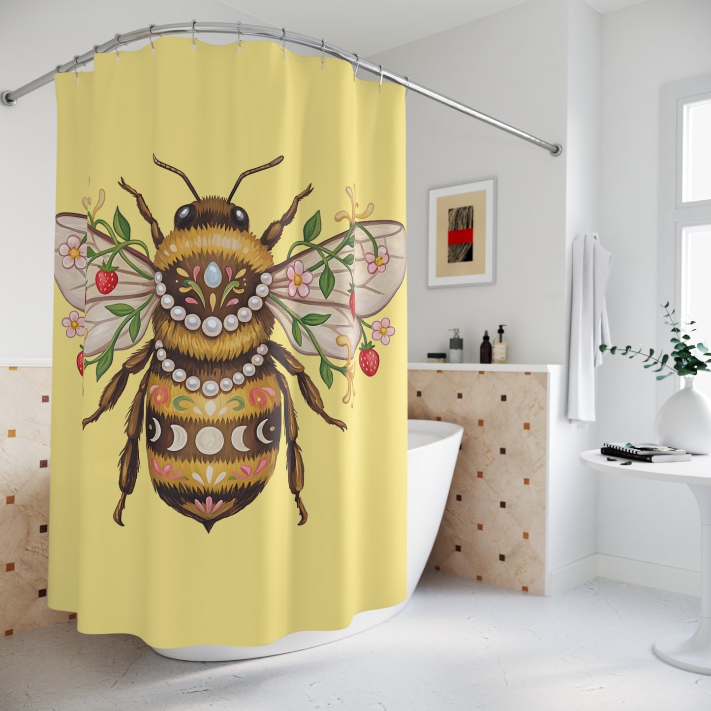 June Girl Bee Shower Curtain