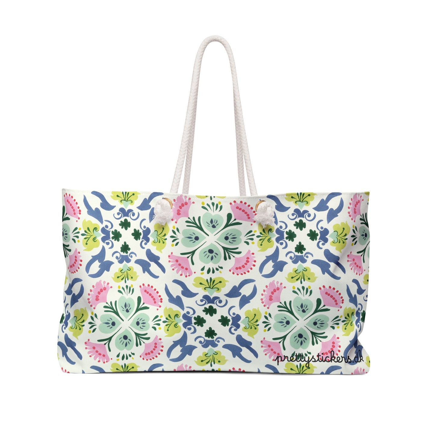 Floral TileTote Bag