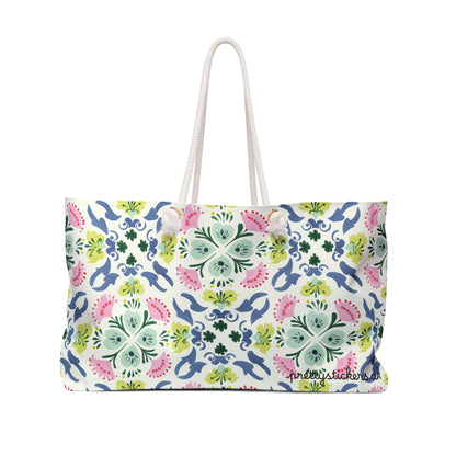 Floral TileTote Bag