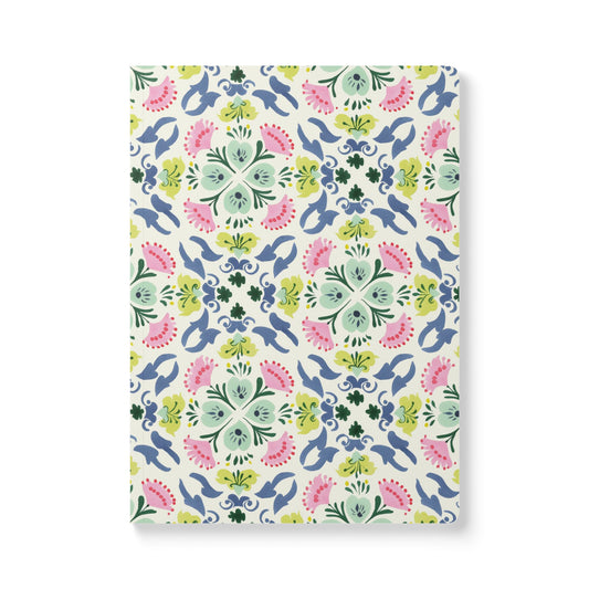 Floral Tile Softcover Journal