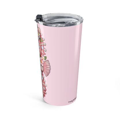 June Girl Pink Seahorse Tumbler