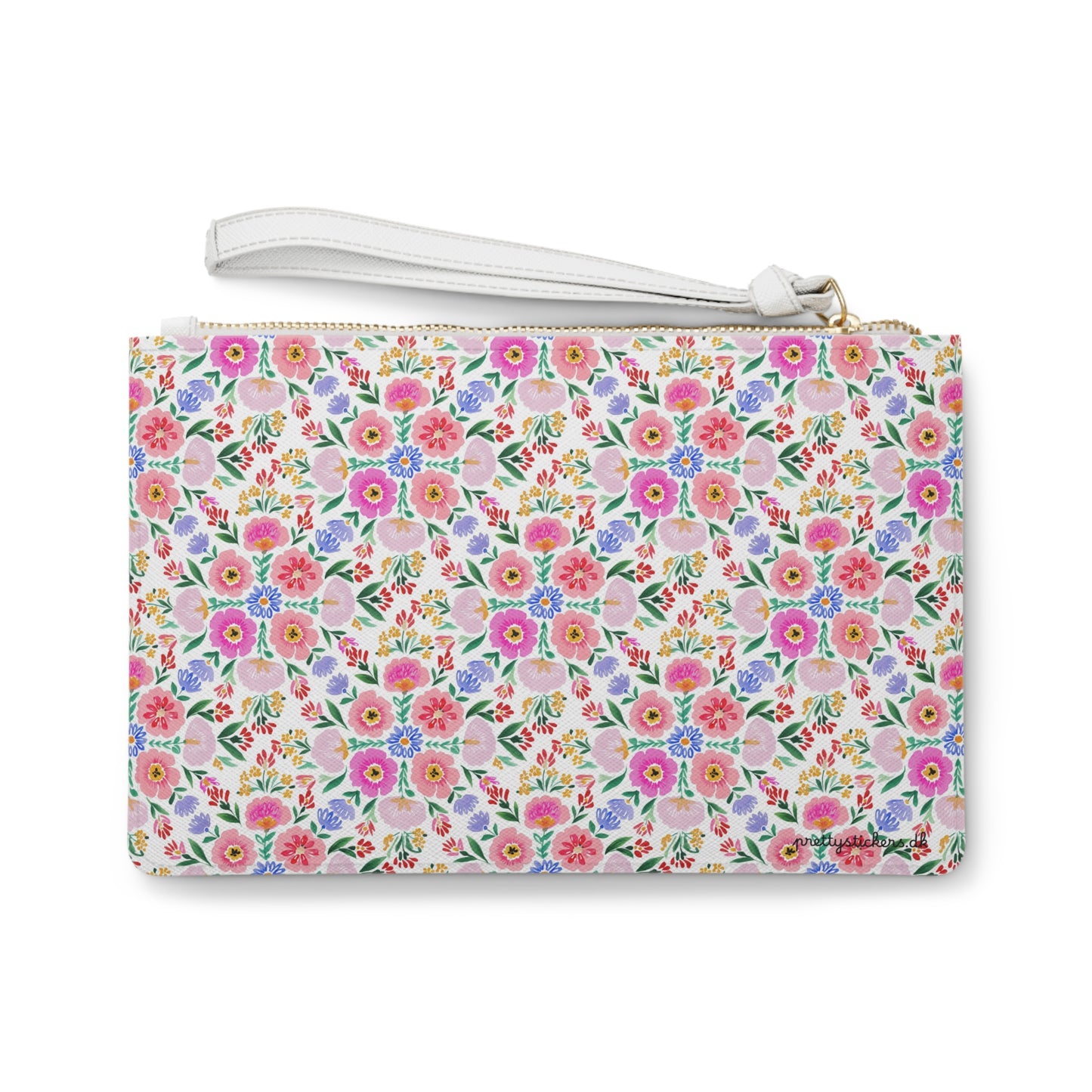 Floral Watercolor Clutch Bag