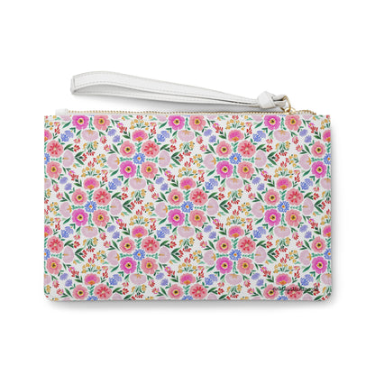 Floral Watercolor Clutch Bag