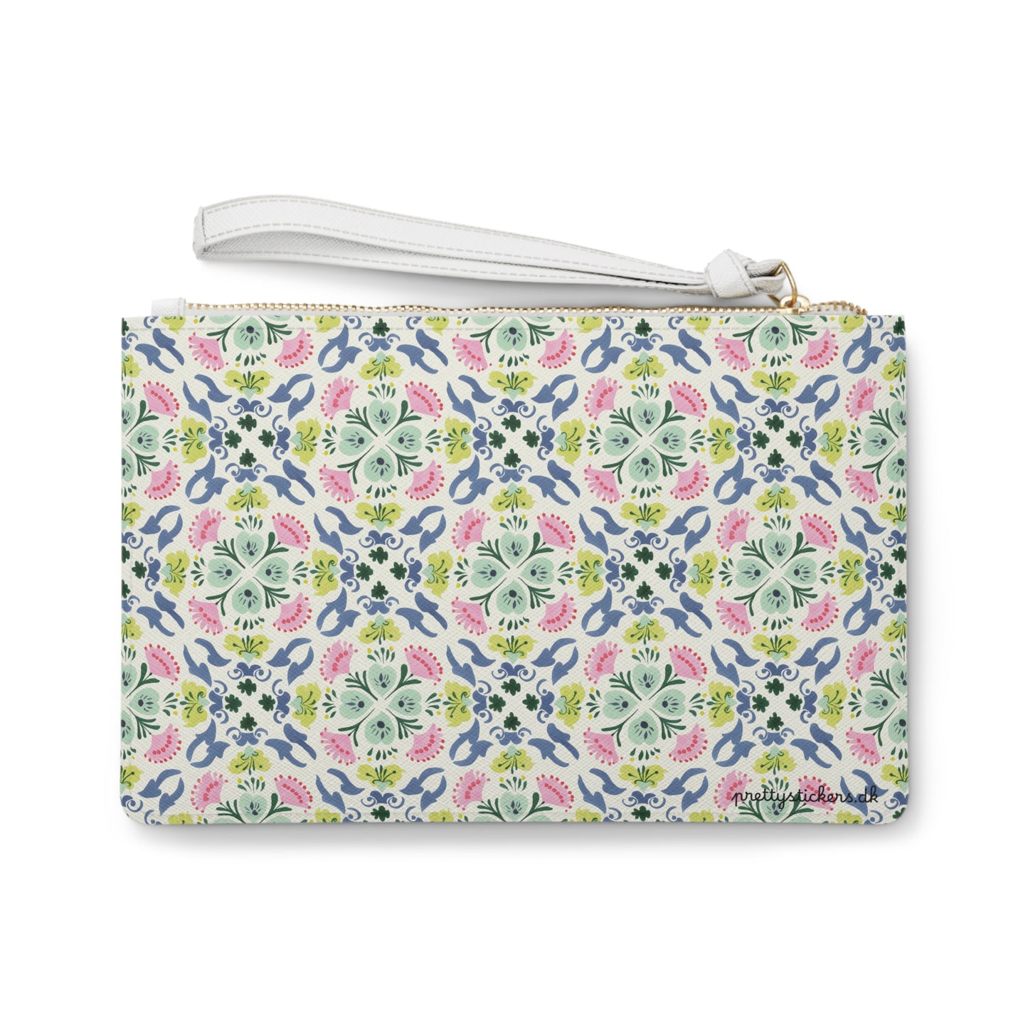 Floral Tile Clutch Bag