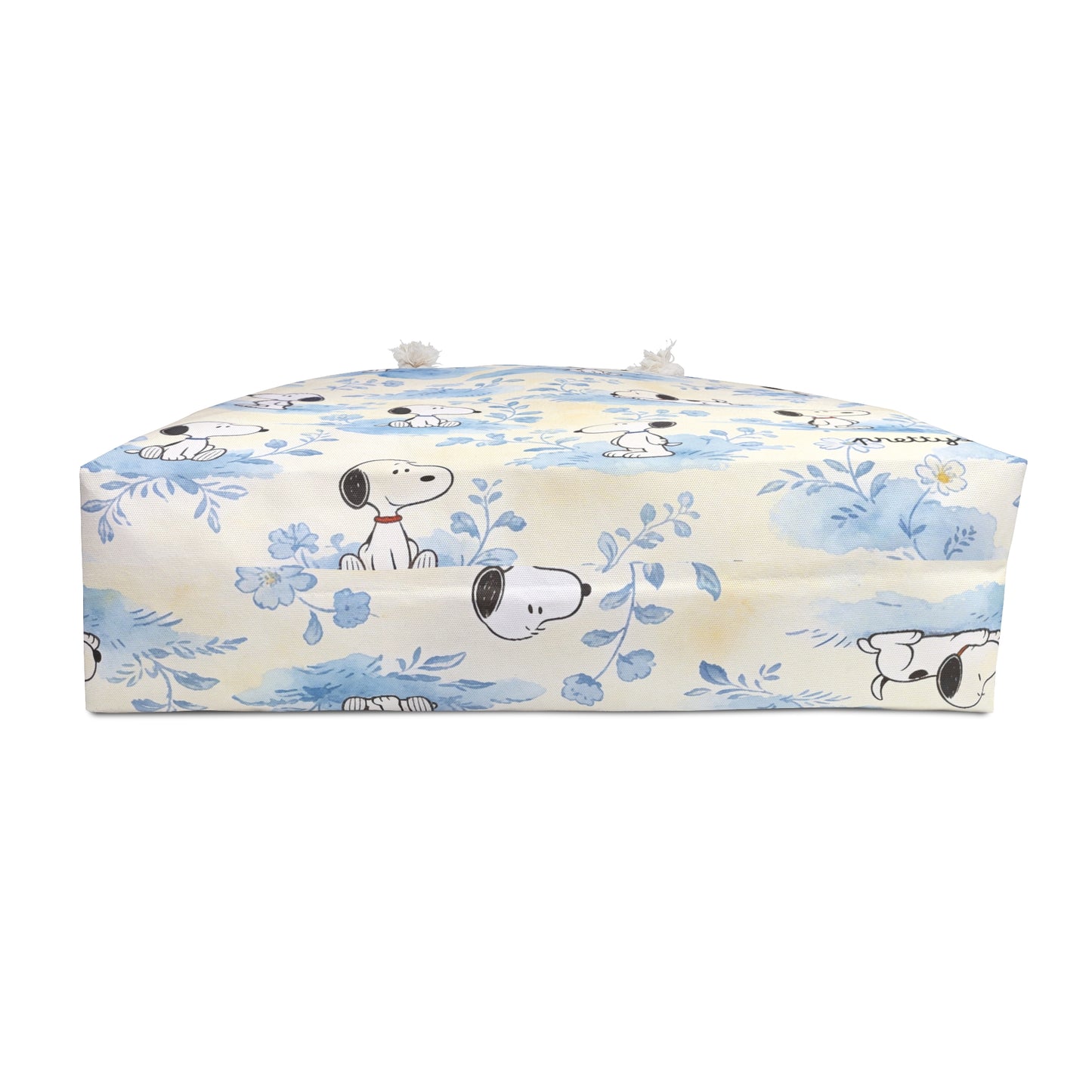 Snoopy Blue Rope Handle Tote