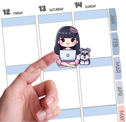 PrettyStickerDK  Logo girl
